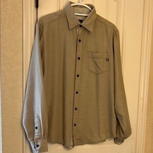 Men's Marmot Beige Button-Up Shirt
